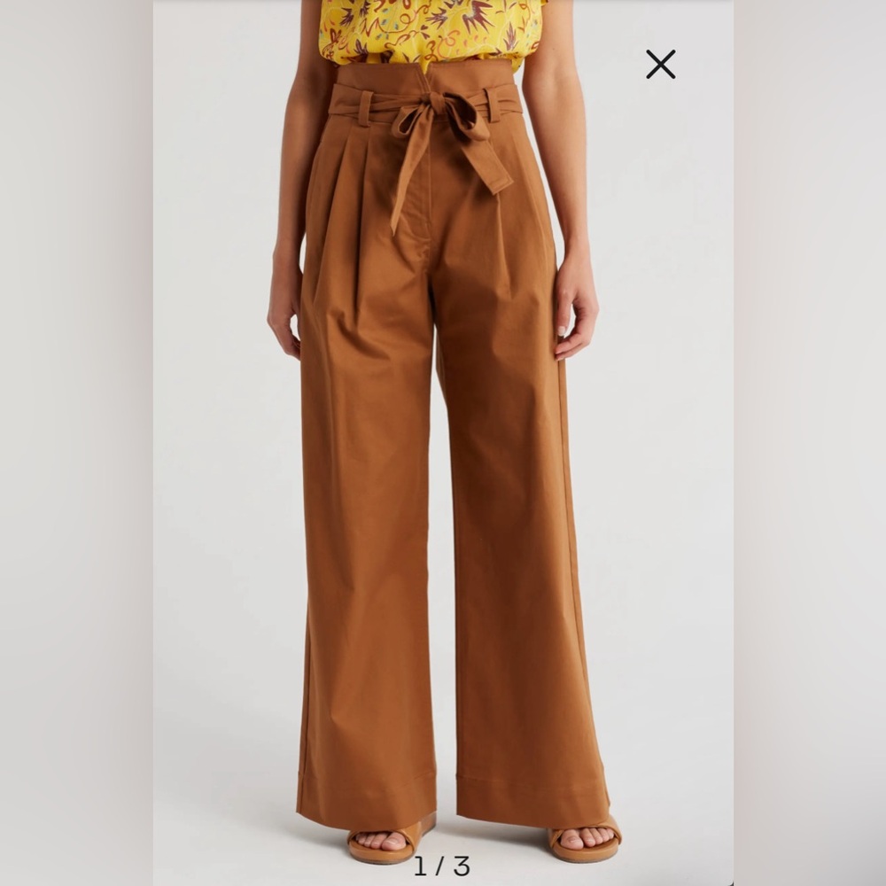 New! ALC Emily Wide‎ Leg Pants in Burnt Terracotta Sz 2 $395